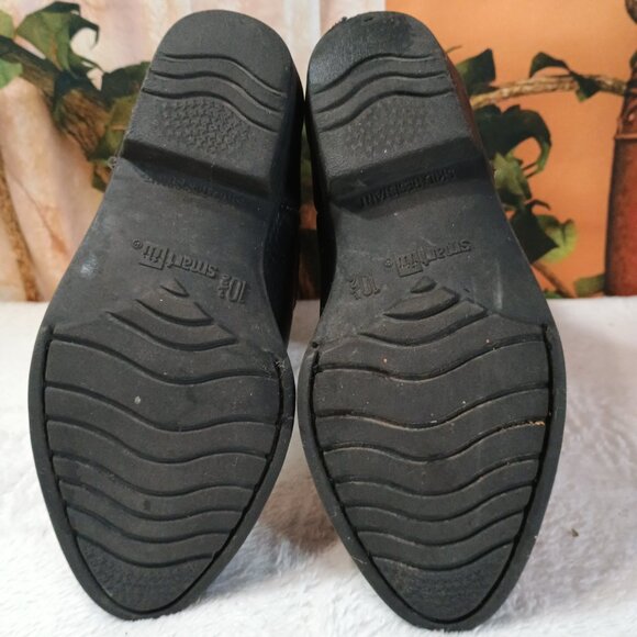 Kids Smart Fit Sz 10.5 Black Croc Embossed Cowboy Western Boots Slip-resistant - Picture 4 of 8